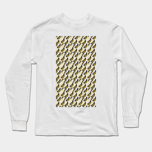 bananas seamless pattern background Long Sleeve T-Shirt by meisuseno